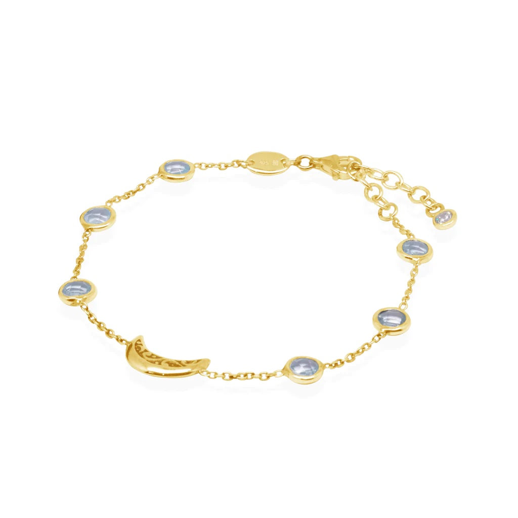Stellar Armlet: Celestial 18k gold bracelet