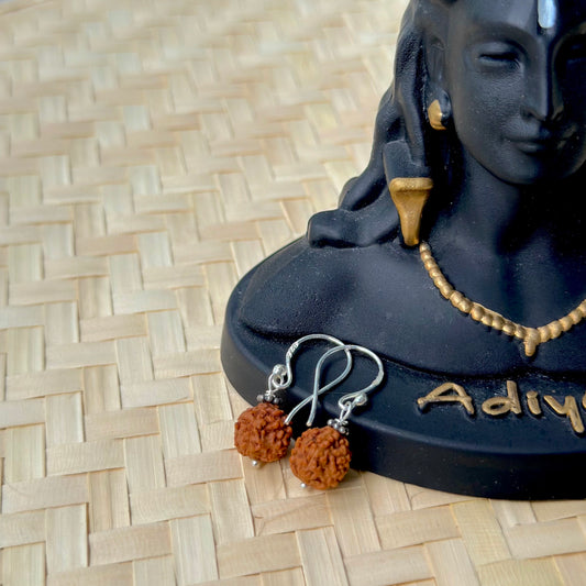 Rudraksha Earring: Shiv symbol